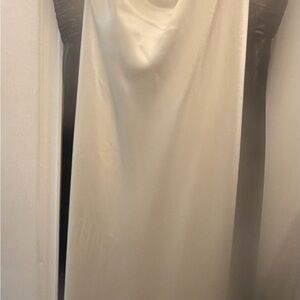 ABS Allen Schwartz Cream Wedding Dress